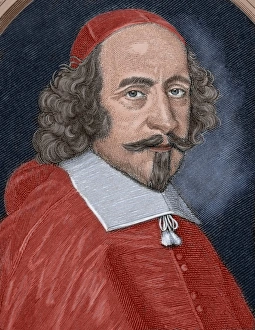 Jules Mazarin (1602-1661). Italian cardinal, diplomat, and p Jules Mazarin (1602-1661). Italian cardinal, diplomat, and p