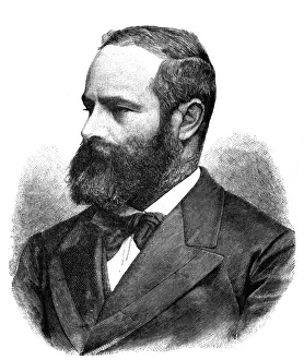 Julius Busch Print: German Traveller and Biographer