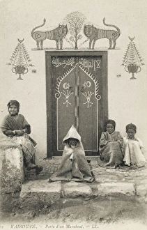 Kairouan, Tunisia - Doorway of a Marabouts home Kairouan, Tunisia - Doorway of a Marabouts home