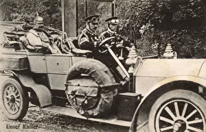 Kaiser Wilhelm II - travelling by car Kaiser Wilhelm II - travelling by car