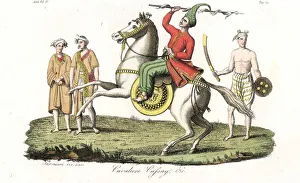 Kayan people, Cassay cavalry and Birman peasant Kayan people, Cassay cavalry and Birman peasant