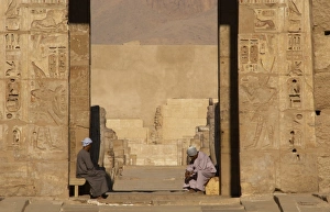 Keepes in the mortuary temple of Ramses III. Egypt Keepes in the mortuary temple of Ramses III. Egypt