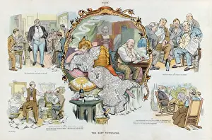 Print of a 1907 newspaper illustration