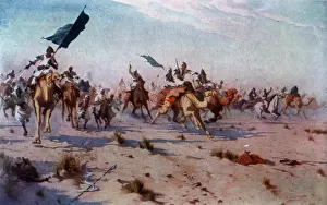 Sudanese History Prints: Khalifas Flight