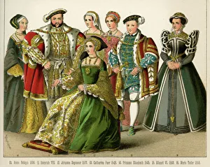 King Henry VIII and his three wife and children King Henry VIII and his three wife and children