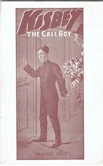 Vintage Theatre Postcard Prints: Kisby the Call Boy