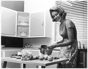 Vintage Cooking Techniques Prints: In the Kitchen