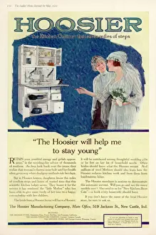 Hoosier Kitchen Cabinet Print, 1920s