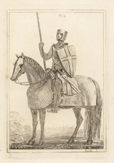 Knight or man at arms in armour of the time of King Henry II Knight or man at arms in armour of the time of King Henry II