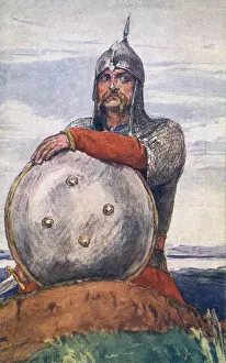 Viktor Vasnetsov Artwork Prints: The Knight by Viktor Mikhailovich Vasnetsov