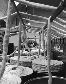 Heinz Zinram Photography Prints: Knitting wool production - mechanical process
