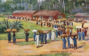 Koforidua Station, Ghana, Gold Coast, West Africa Koforidua Station, Ghana, Gold Coast, West Africa