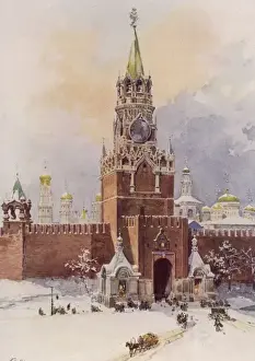 Kremlin Saviour Tower Print 1913
