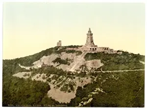 Kyffhauser Monument Prints: Kyffhauser and Monument from Gitenkopf, Thuringia, Germany