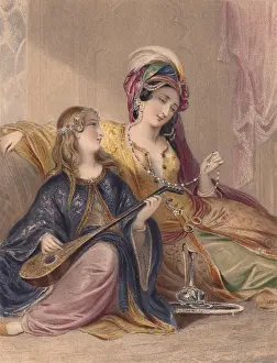 La Turquoise: A Fine Turkish Lady Print, 1845