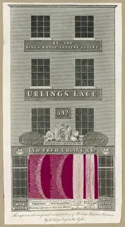 Historical Textile Industry Prints: Lace Advert & Samples