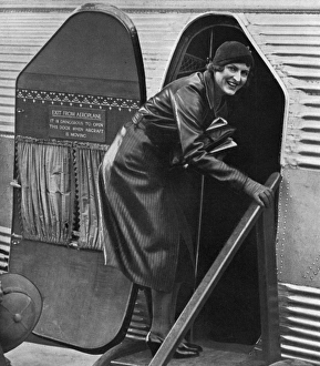 Lady Broughton at Croydon flying to Africa Lady Broughton at Croydon flying to Africa
