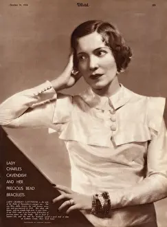 Prints of Adele Astaire (1896 - 1981) comedy actress and dance partner of her brother, Fred Astaire from childhood until 1932 Actors And Actress Prints: Lady Charles Cavendish Print, 1934 - Adele Astaire