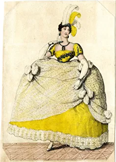 Lady in Court dress worn on His Majesty's birthday Lady in Court dress worn on His Majesty's birthday