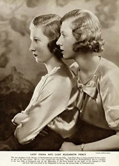Lady Diana and Elizabeth Percy by Madame Yevonde Lady Diana and Elizabeth Percy by Madame Yevonde