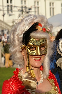 Lady at a festival, Haimhausen, Bavaria, Germany Lady at a festival, Haimhausen, Bavaria, Germany