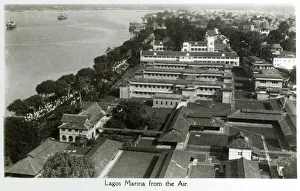 Lagos, Nigeria - The Marina from the air Lagos, Nigeria - The Marina from the air
