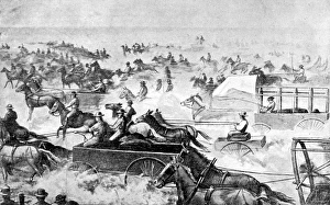 A Land-rush in the United States. A Minute after the signal A Land-rush in the United States. A Minute after the signal