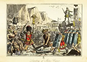 Anachronism Collection: Landing of Julius Caesar in Britain, 54BC