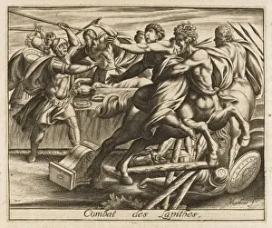 Lapithes V Centaurs Print - Thessaly's Heroic Victory