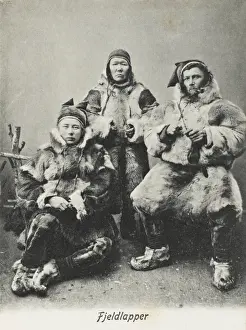 Traditional Norwegian Clothing Prints: Laplanders - Norway