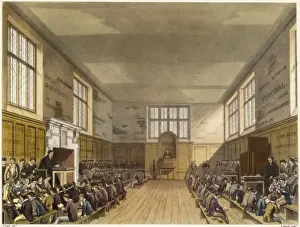 Prints of A large classroom at Harrow School with several classes held at once Harrow Prints: Large Classroom Print at Harrow School
