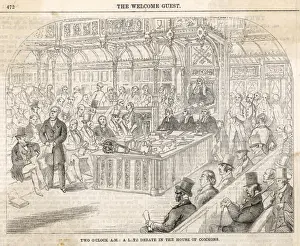 House Of Commons Debate Prints: Late Debate / Commons