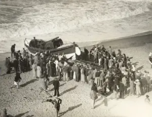 RNLI Prints: Launch - Cromer Lifeboat Print