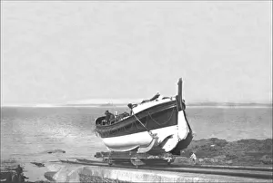 Lifeboat Launch Prints: The launch of the lifeboat - Appledore, Devon