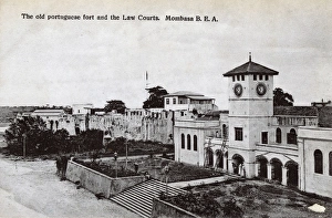 Law Courts and old fort, Mombasa, Kenya, East Africa Law Courts and old fort, Mombasa, Kenya, East Africa