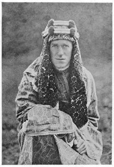 Lawrence Of Arabia Prints: Print of Lawrence in Arab Costume