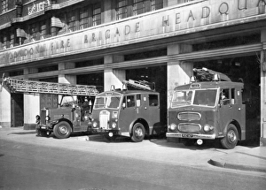 LCC-LFB Lambeth fire station with appliances LCC-LFB Lambeth fire station with appliances