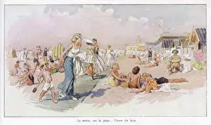 Le Touquet Beach Print 1938