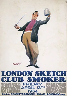 Leaflet, London Sketch Club Smoker, April 1934 Leaflet, London Sketch Club Smoker, April 1934