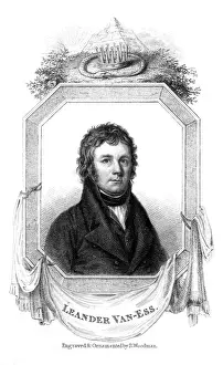 Prints of LEANDER VAN ESS German Catholic translator of the Bible. Date: 1772 - 1842 Leander Prints: Leander Van Ess Portrait Print 1772-1842