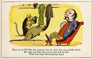 Print of Lear's Nonsense: Rats Dozed There