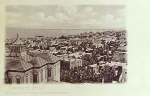 Lebanon - Beirut - Panorama over the rooftops out to sea Lebanon - Beirut - Panorama over the rooftops out to sea