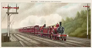Vintage Train Image Prints: Leeds Dining Express