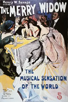 Related Image Prints: The Merry Widow Print (1907) by Lehar, Franz