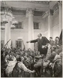 Vladimir Lenin Speaks: A Historic Print