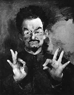 Leon Trotsky Print by Phillipe Maliavine, 1935