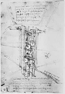 Leonardo Da Vinci Prints: Leonardo da Vinci Flying Machine Print