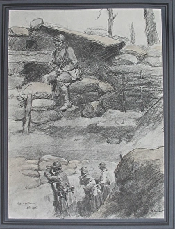 Les guetteries (look-outs) in the trenches Les guetteries (look-outs) in the trenches