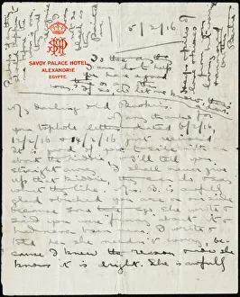 Letter from Albert Auerbach from Alexandria, Egypt, WW1 Letter from Albert Auerbach from Alexandria, Egypt, WW1