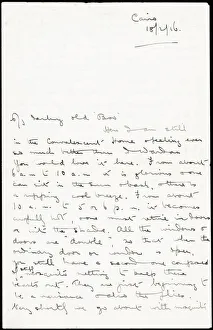 Letter from Albert Auerbach from Cairo, Egypt, WW1 Letter from Albert Auerbach from Cairo, Egypt, WW1